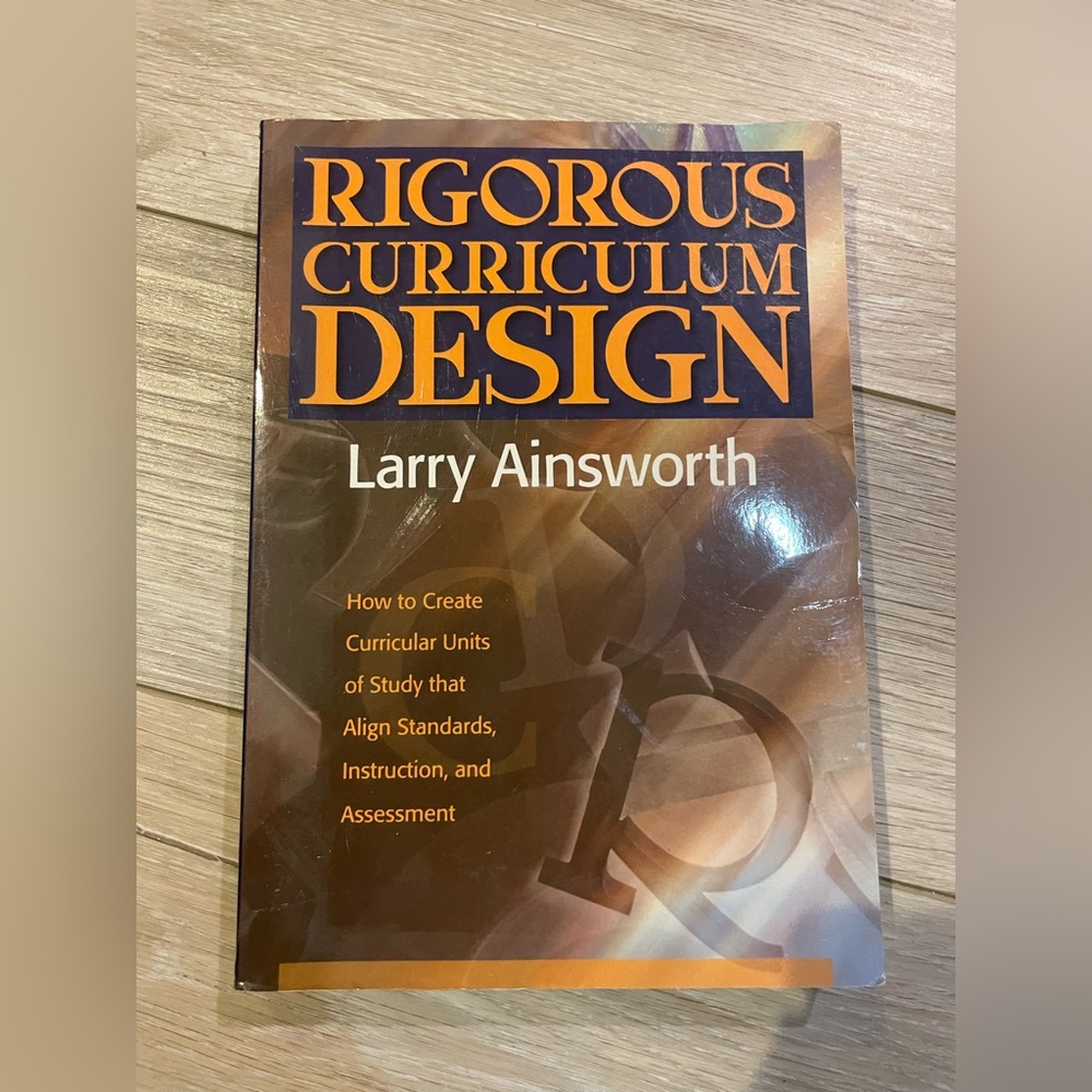 Rigorous Curriculum Design Textbook